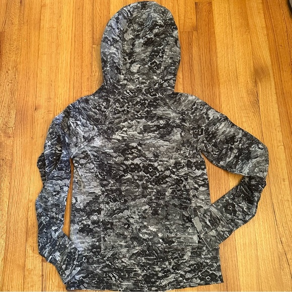 Lululemon Scuba Hoodie  Light Cotton Fleece Masked Lace Starlight Black- S 6 (n - Picture 4 of 11
